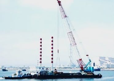  A crane small wooden stand ship: Tokai 